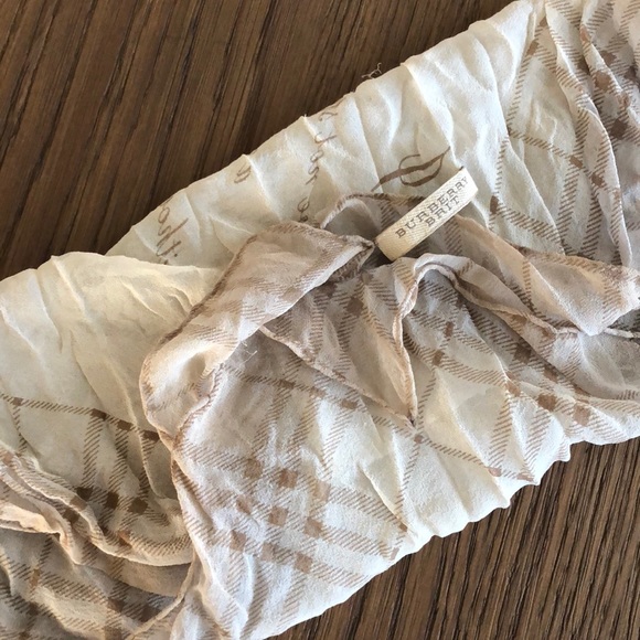 Burberry Accessories - Burberry Brit silk plaid scarf